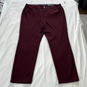 Talbots High Waist Straight Leg Pants | Size: 18W | Color: Burgundy/Purple